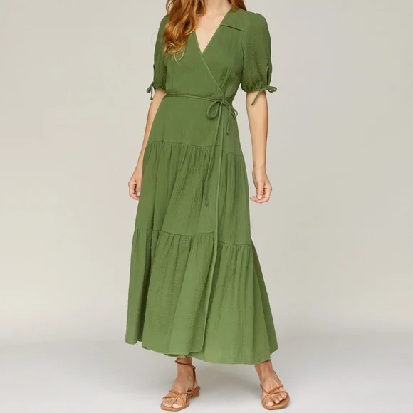 Christy Dawn The August Dress in Forest Gauze, Size S - Picture 1 of 7
